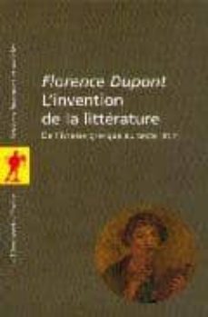 l invention de la litterature de l ivresse grecque au texte latin-9782707128591