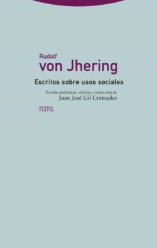 escritos sobre usos sociales-rudolf von jhering-9788413640891