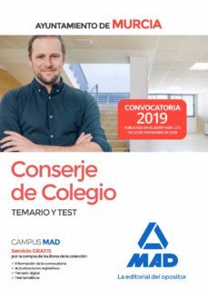 conserje de colegio del ayuntamiento de murcia: temario y test-9788414227091