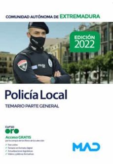 policía local de extremadura. temario parte general-9788414256091