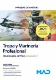 acceso a tropa y marinería profesional. pruebas de aptitud volumen 1-9788414266991