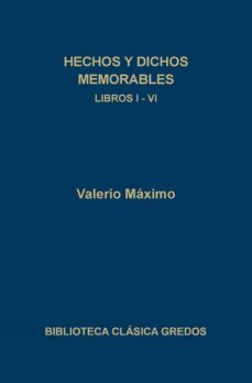 hechos y dichos memorables: libros i-iv-maximo valerio-9788424923891