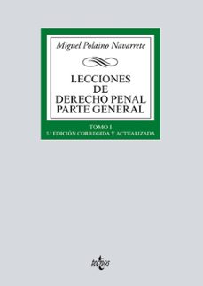 lecciones de derecho penal parte general tomo i-9788430984091