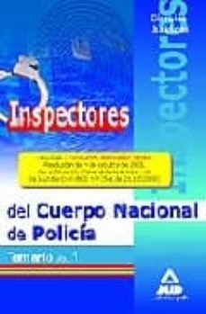inspectores del cuerpo nacional de policia. temario volumen i. ci encias juridicas-9788467609691