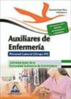 auxiliares de enfermeria. personal laboral (grupo iv) de la administracion de la comunidad autonoma de extremadura: temario  especifico (vol. 2)-9788467696691