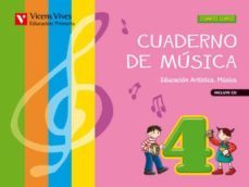 cuaderno de musica 4 + cd  4º primaria-9788468214191