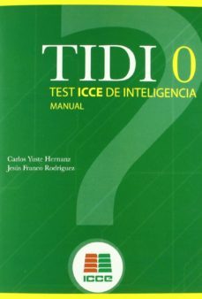tidi 0 test icce de inteligencia manual-9788472783591