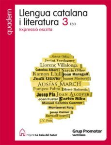 quadern llengua expressio escrita 3º eso ed07-9788479181291