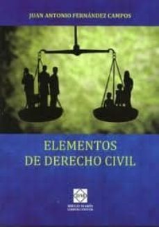 elementos de derecho civil-juan antonio fernandez campos-9788484258391