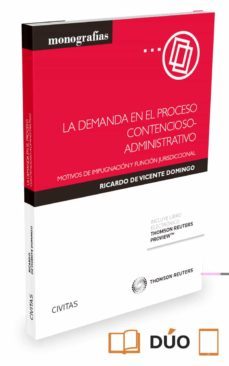 civitas: demanda en el proceso contencioso-administrativo motivos impugnacion y funcion jurisdiccional-ricardo de vicente domigno-9788491355991