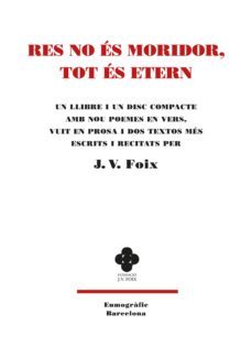 res no es moridor, tot es etern (+ cd)-9788494008191
