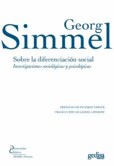 sobre la diferenciacion social (ebook)-george simmel-9788497849791