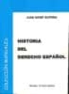 historia del derecho español-juan sainz guerra-9788498493191