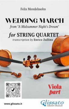 viola part of "wedding march" by mendelssohn for string quartet (ebook)-9791220855891