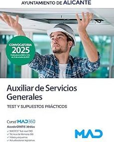 auxiliar de servicios generales   test y supuestos practicos ayuntamiento de alicante-9791370282691