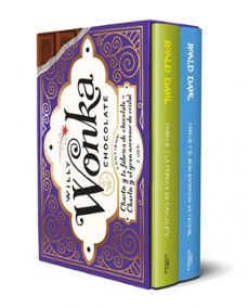 estuche dorado de willy wonka (contiene: charlie y la fabrica de chocolate y charlie y el gran ascensor de cristal)-roald dahl-9791387741891