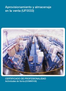 uf0033 - aprovisionamiento y almacenaje en la venta (ebook)-cdlel00000191