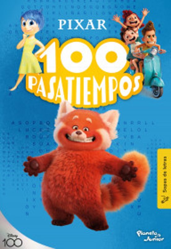 Portada de 100 pasatiempos (sopa de letras). Pixar