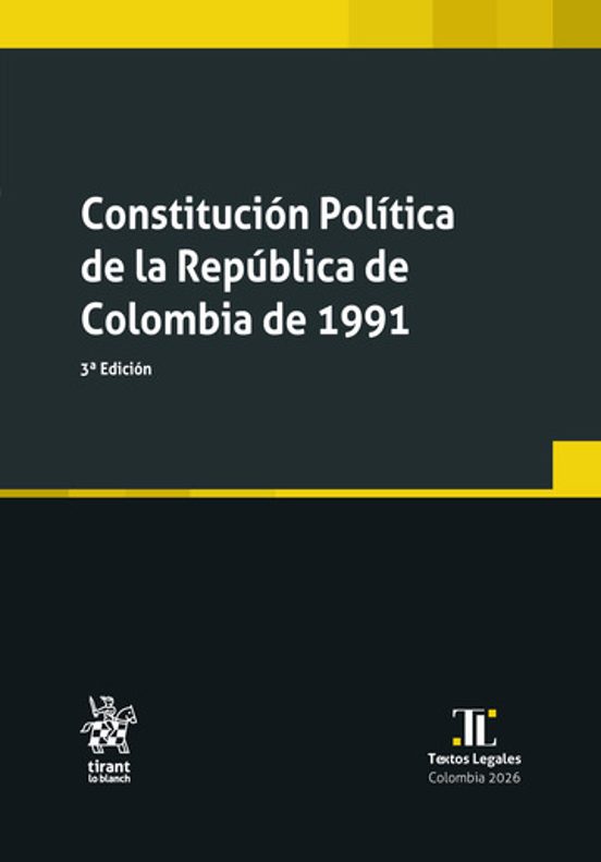 Portada de Constitución Política de la República de Colombia de 1991. 3ª Edición