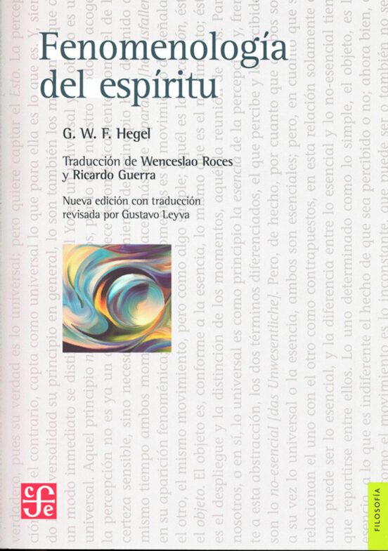 Portada de Fenomenologia del Espiritu