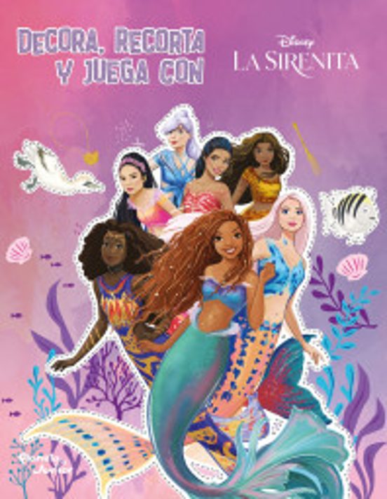 Portada de Decora Recorta y Juega la Sirenita