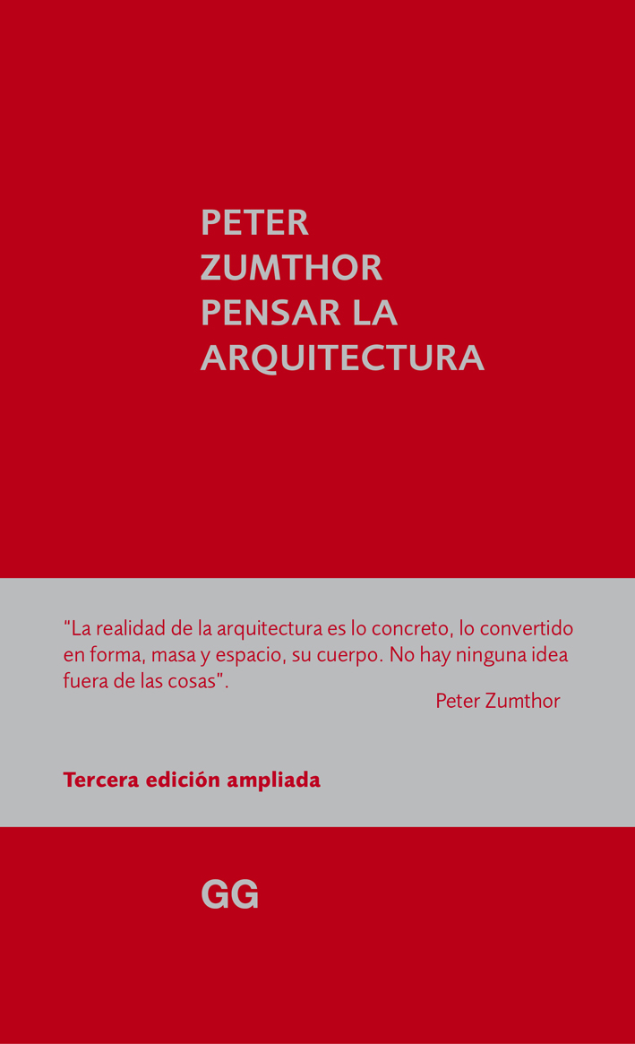 PENSAR LA ARQUITECTURA PETER ZUMTHOR Comprar libro