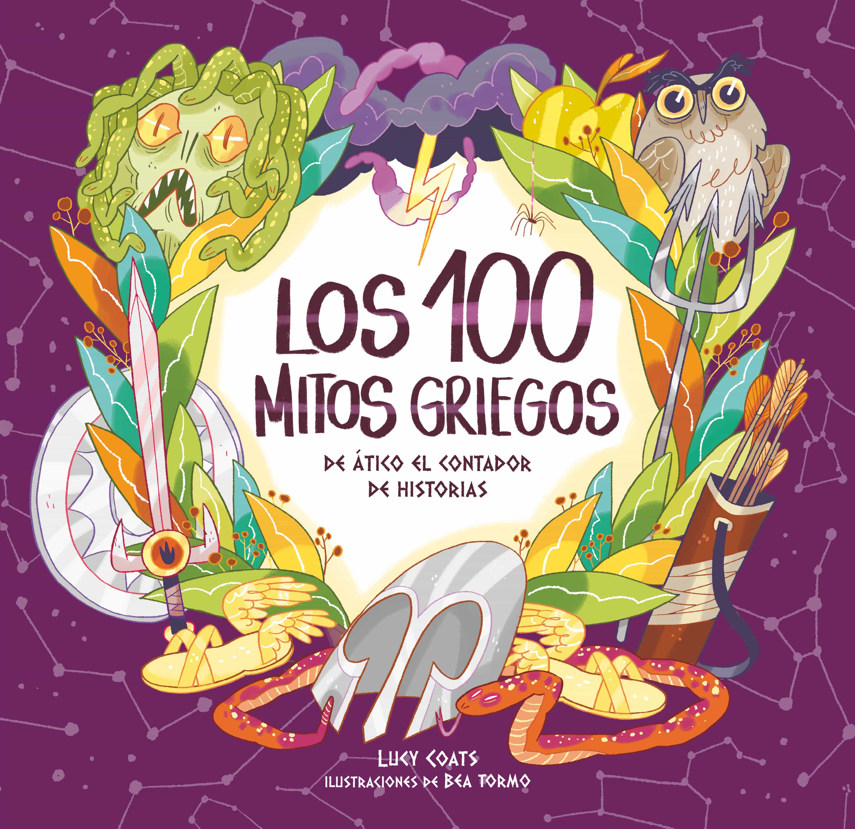 Los Cien Mitos Griegos De Atico Al Contador De Historias por Lucy Coats