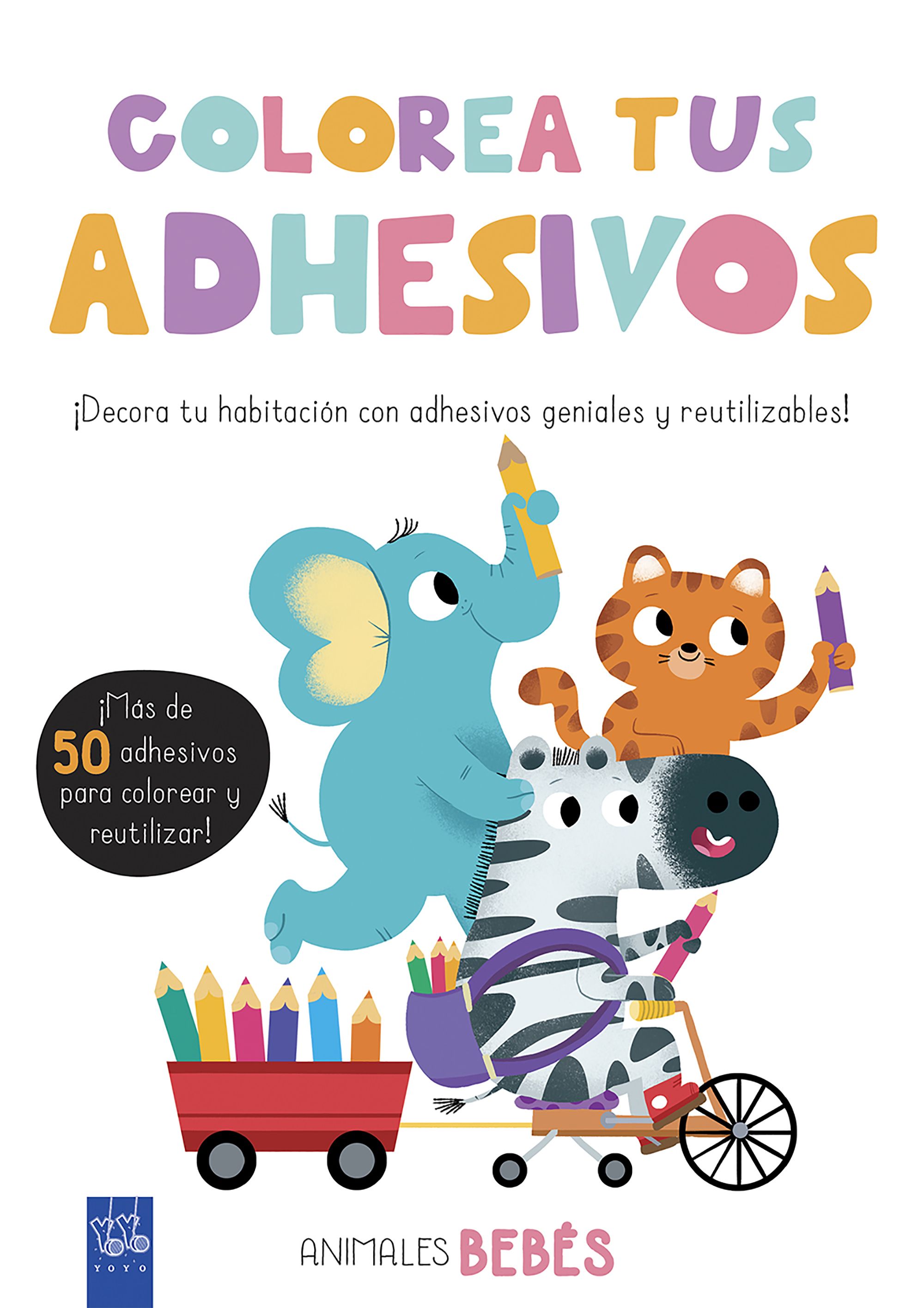 Colorea Tus Adhesivos. Animales Bebes por Yoyo