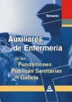 AUXILIARES DE ENFERMERIA FUNDACIONES PUBLICAS GALICIA