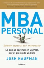 MBA PERSONAL - JOSH KAUFMAN - 9788493869373