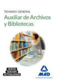 auxiliar de archivos y bibliotecas. temario general-9788490938201 auxiliar de archivos y bibliotecas. temario general-9788490938201