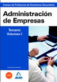 cuerpo de profesores de enseñanza secundaria. administracion de e mpresas. temario. volumen i-9788467635911 cuerpo de profesores de enseñanza secundaria. administracion de e mpresas. temario. volumen i-9788467635911