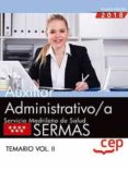 oposiciones sermas. servicio madrileño de salud auxiliar administrativo temario volumen ii-9788468199511 oposiciones sermas. servicio madrileño de salud auxiliar administrativo temario volumen ii-9788468199511
