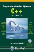 programacion orientada a objetos con c++ (incluye cd-rom) (4ª ed)-francisco javier ceballos-9788478977611 programacion orientada a objetos con c++ (incluye cd-rom) (4ª ed)-francisco javier ceballos-9788478977611