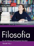 cos de professors d ensenyament secundari. filosofia. temari vol. i-9788468168821 cos de professors d ensenyament secundari. filosofia. temari vol. i-9788468168821