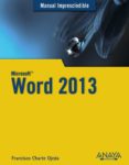 word 2013 (manuales imprescindibles)-francisco charte-9788441534131 word 2013 (manuales imprescindibles)-francisco charte-9788441534131