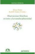 observaciones filosoficas en torno a la transdisciplinariedad-9788476589731 observaciones filosoficas en torno a la transdisciplinariedad-9788476589731