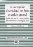 la investigacion observacional con datos de caracter personal-9788490450031 la investigacion observacional con datos de caracter personal-9788490450031