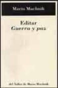 editar guerra y paz-mario muchnik-9788495303431 editar guerra y paz-mario muchnik-9788495303431
