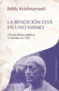 la bendicion esta en uno mismo-jedu krishnamurti-9788497779531 la bendicion esta en uno mismo-jedu krishnamurti-9788497779531
