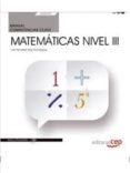 (fcov12) manual. competencia clave. matematicas nivel iii. certificados de profesionalidad-9788468167541 (fcov12) manual. competencia clave. matematicas nivel iii. certificados de profesionalidad-9788468167541