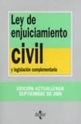 ley de enjuiciamiento civil y legislacion complementaria (10ª edi .)-victor moreno catena-jose antonio colmenero guerra-9788430949151 ley de enjuiciamiento civil y legislacion complementaria (10ª edi .)-victor moreno catena-jose antonio colmenero guerra-9788430949151