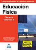 cuerpo de profesores de enseñanza secundaria. educacion fisica. t emario. volumen iii-9788466578851 cuerpo de profesores de enseñanza secundaria. educacion fisica. t emario. volumen iii-9788466578851