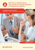 gestion de la prevencion de riesgos laborales en pequeños negocios. adgd0210 (ebook)-9788416173471 gestion de la prevencion de riesgos laborales en pequeños negocios. adgd0210 (ebook)-9788416173471