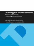 de heidegger al postestructuralismo. panorama de la ontologia y antropologia contemporaneas (ebook)-9788416272471 de heidegger al postestructuralismo. panorama de la ontologia y antropologia contemporaneas (ebook)-9788416272471