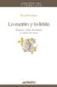 lo escrito y lo leido: ensayos sobre literatura y critica literar ia-rosa romojaro-9788476587171 lo escrito y lo leido: ensayos sobre literatura y critica literar ia-rosa romojaro-9788476587171