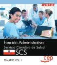 auxiliar de la funcion administrativa: servicio cantabro de salud .scs: temario (vol. i)-9788417674281 auxiliar de la funcion administrativa: servicio cantabro de salud .scs: temario (vol. i)-9788417674281