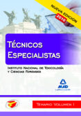 tecnicos especialistas del instituto nacional de toxicologia y ci encias forenses. temario vol. i-9788467650181 tecnicos especialistas del instituto nacional de toxicologia y ci encias forenses. temario vol. i-9788467650181