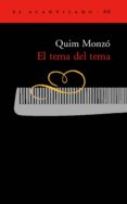el tema del tema-quim monzo-9788495359681 el tema del tema-quim monzo-9788495359681