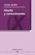mente y conocimiento-vicente sanfelix-9788497421591 mente y conocimiento-vicente sanfelix-9788497421591